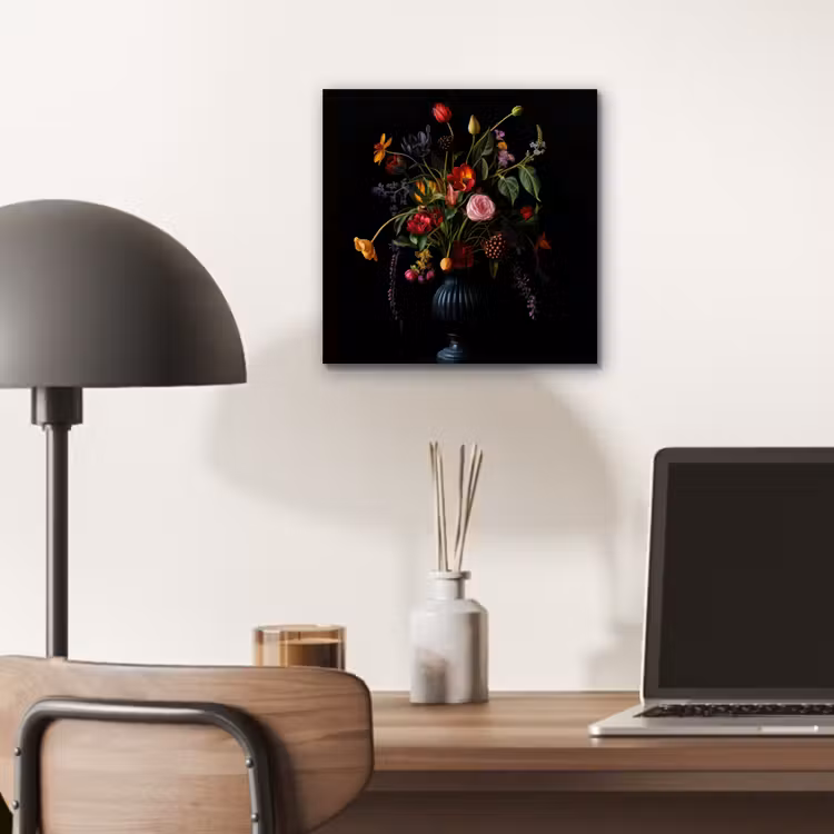 Bloemen - Bessen - Klassiek aluminium wit klein -sfeer5