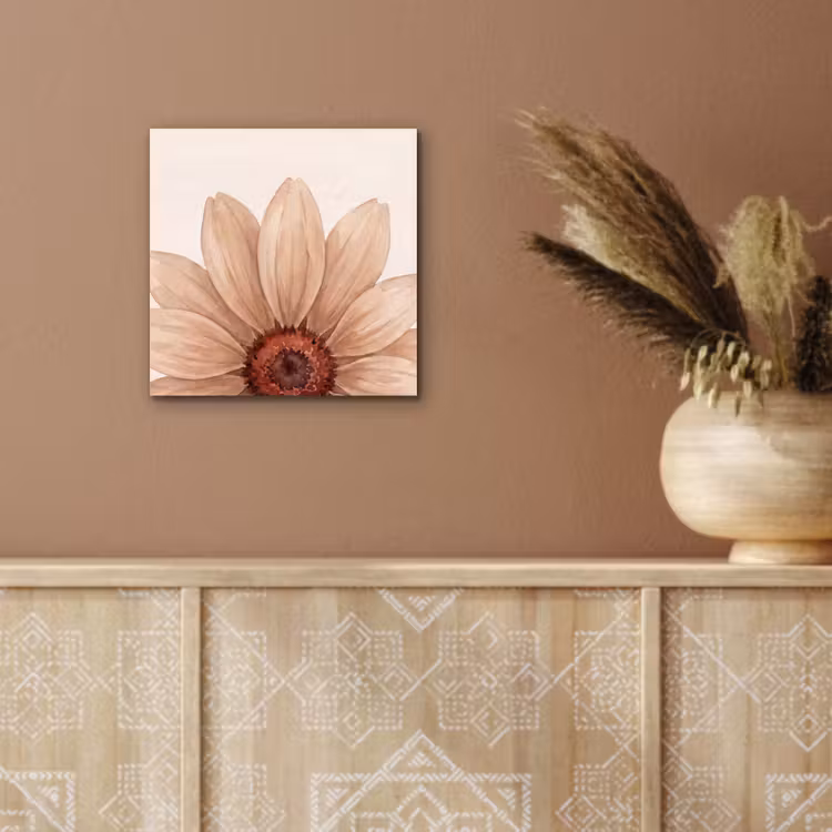Bloemen - Bloemblad - Natuur - Aquarel - Beige aluminium wit klein -sfeer4