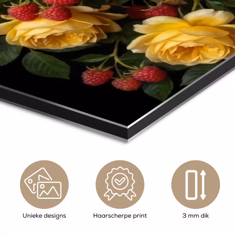 Bloemen - Boeket - Natuur - Klassiek - Geel aluminium wit klein -closeup_NL