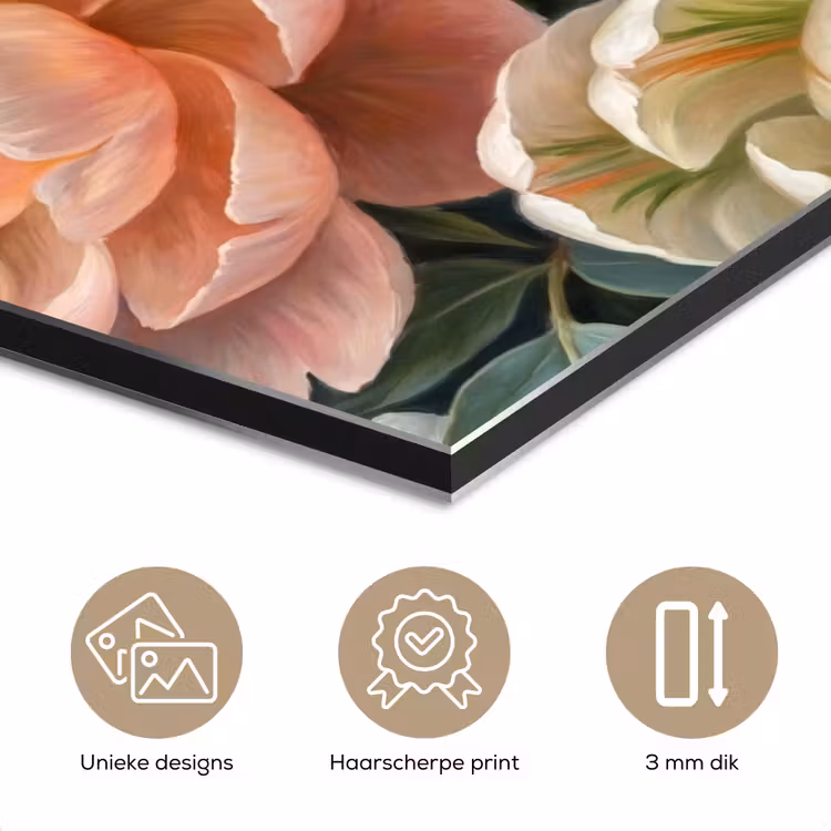 Bloemen - Boeket - Natuur - Klassiek - Kleurrijk aluminium wit klein -closeup_NL