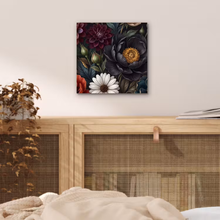 Bloemen - Boeket - Natuur - Klassiek - Weelderig aluminium wit klein -sfeer3