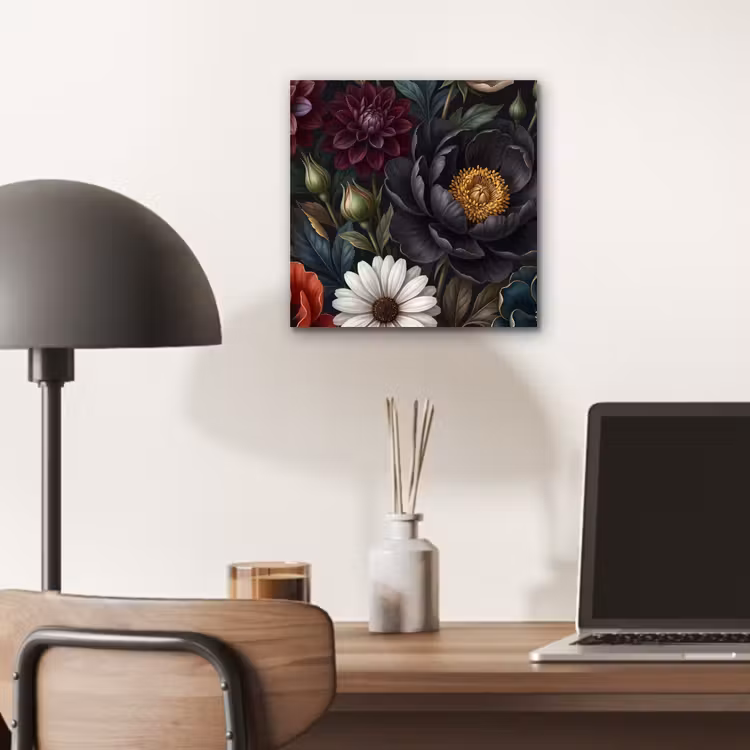 Bloemen - Boeket - Natuur - Klassiek - Weelderig aluminium wit klein -sfeer5