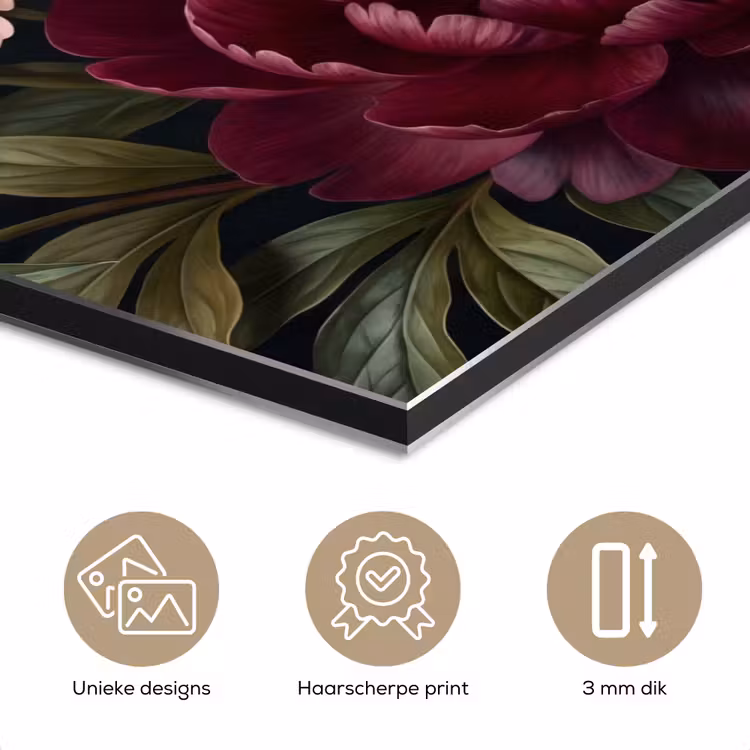 Bloemen - Boeket - Natuur - Modern - Donker aluminium wit klein -closeup_NL
