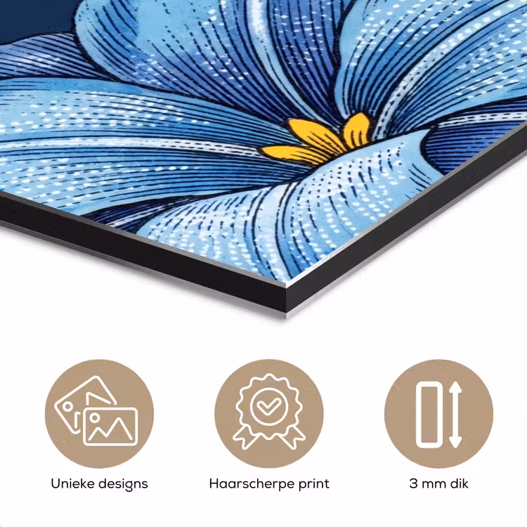 Aluminium schilderij - Bloemen - Botanisch - Patroon — 7
