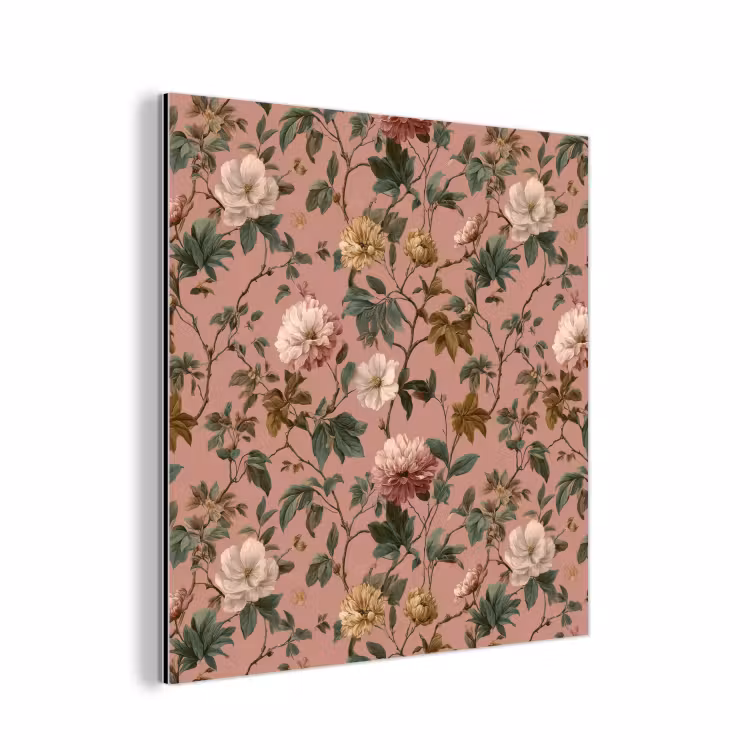Bloemen - Klassiek - Roze aluminium wit klein 46 -3d