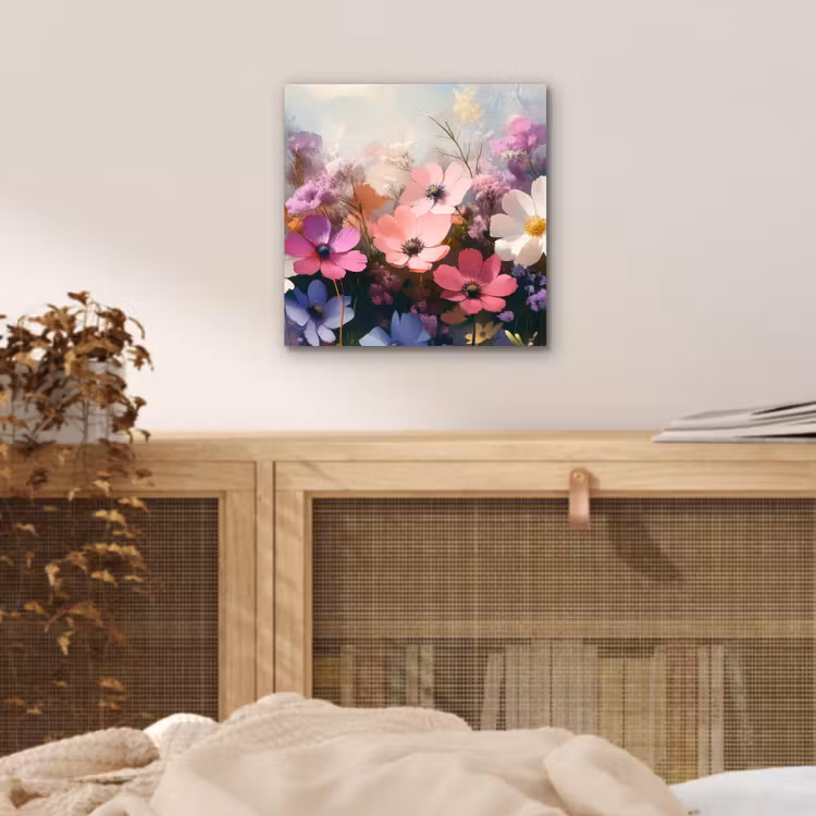 Bloemen - Kleurrijk - Bloei aluminium wit klein -sfeer3