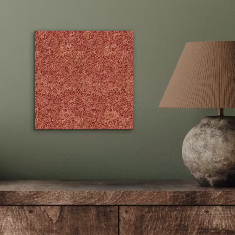 Bloemen - Motief - Rood aluminium wit klein 46 -sfeer2