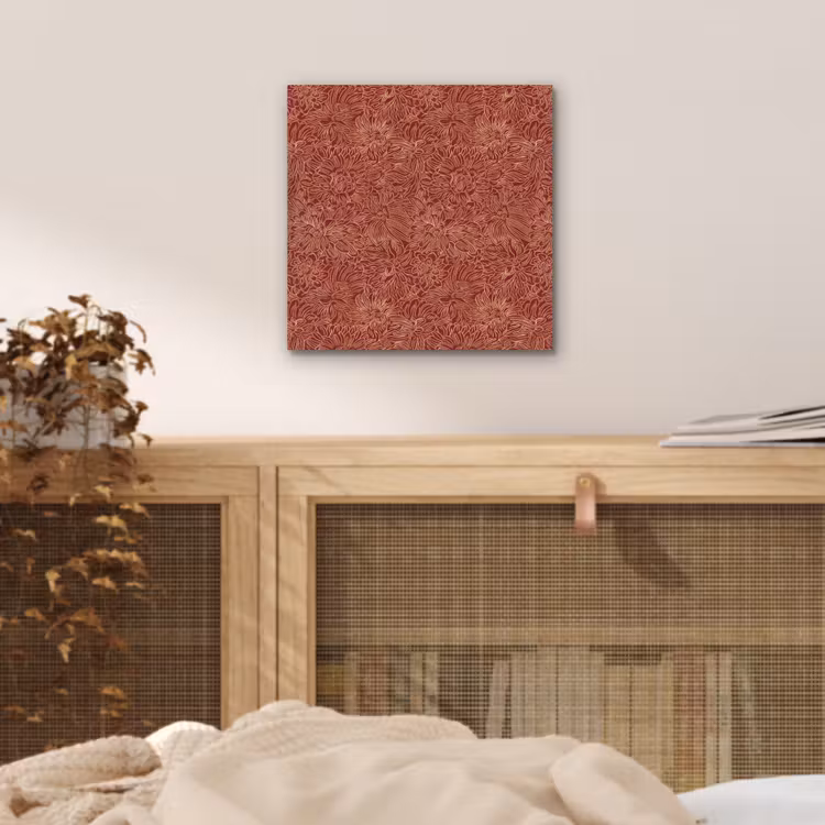 Bloemen - Motief - Rood aluminium wit klein 46 -sfeer3