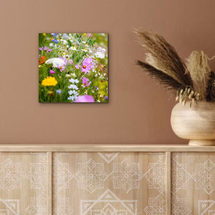 Bloemen - Natuur - Groen - Gras - Paars - Wit aluminium wit klein -sfeer4