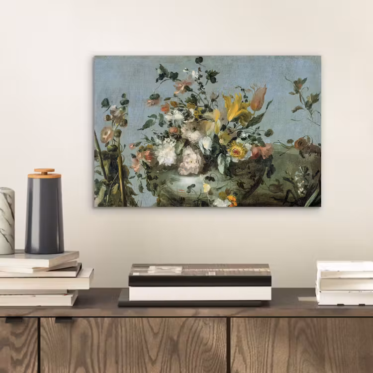 Bloemen - Oude Meesters - Olieverf aluminium wit klein -sfeer1