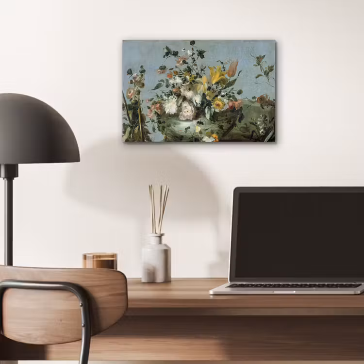 Bloemen - Oude Meesters - Olieverf aluminium wit klein -sfeer5