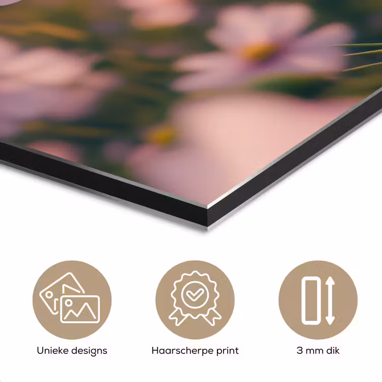 Bloemen - Paars - Wazig aluminium wit klein -closeup_NL
