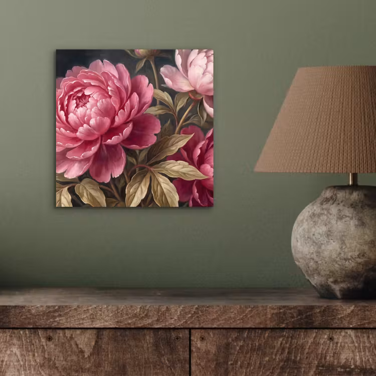 Bloemen - Roze - Klassiek - Natuur aluminium wit klein -sfeer2