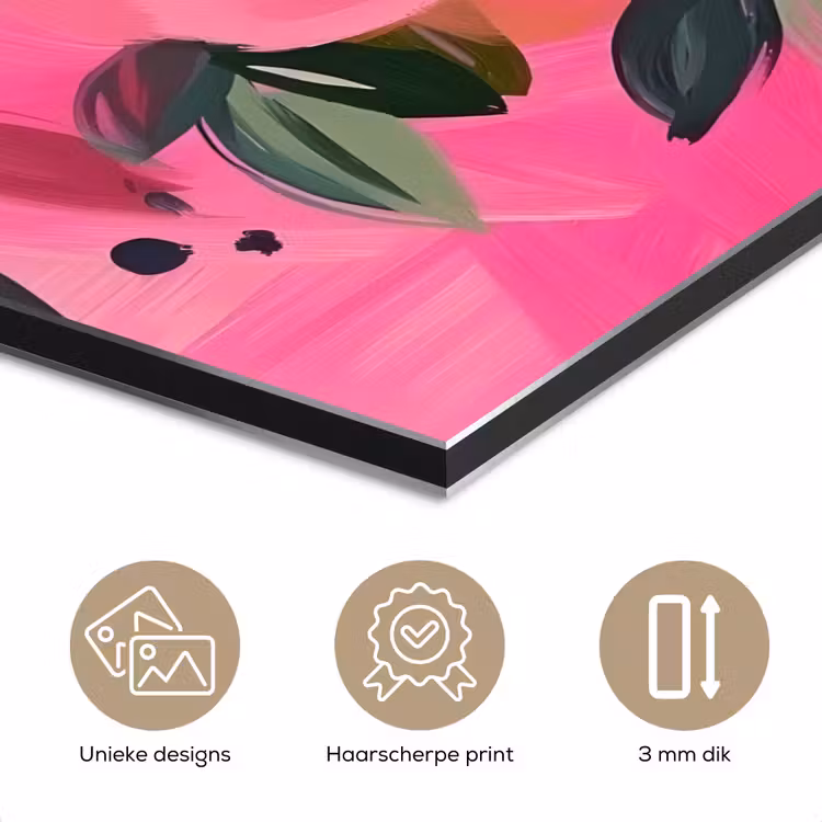 Bloemen - Verf - Roze aluminium wit klein -closeup_NL