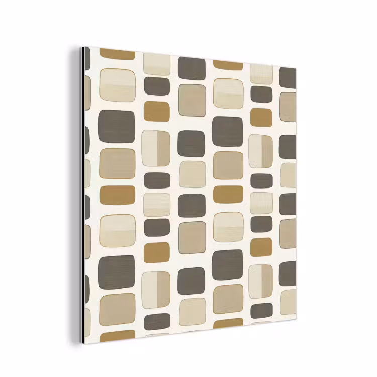 Blokken - Vintage - Grijs aluminium wit klein 46 -3d