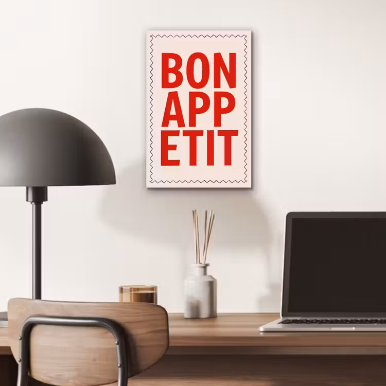 Blokletters - Rood - Kartelrand aluminium wit klein -sfeer5