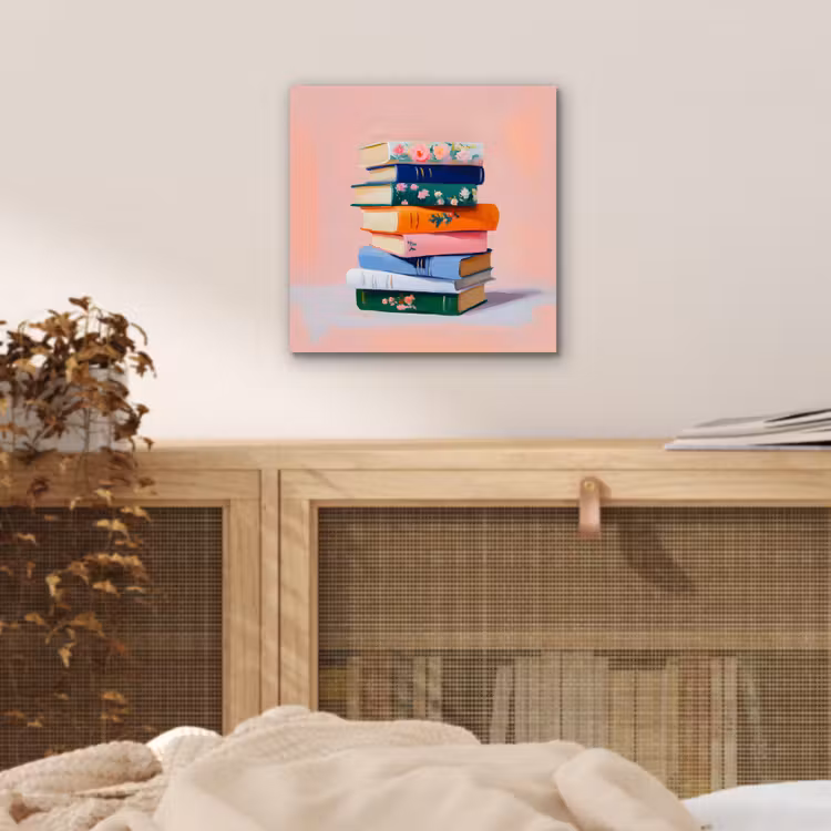 Boeken - Stapel - Kleurrijk aluminium wit klein -sfeer3