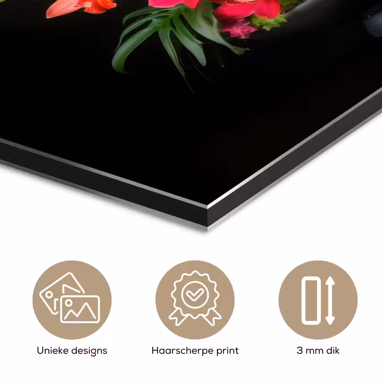 Boeket - Bloemen - Exotisch aluminium wit klein -closeup_NL