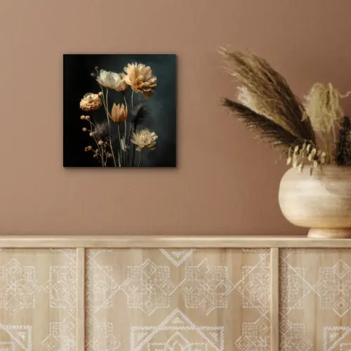 Boeket - Bloemen - Licht - Zwart aluminium wit klein -sfeer4