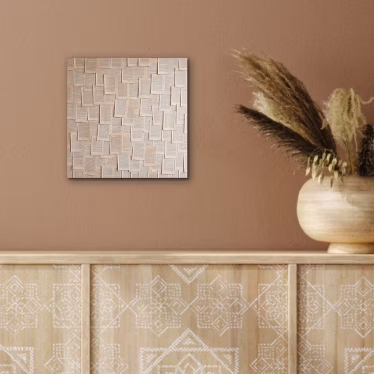 Boekpagina - Collage - Literatuur - Vintage - Beige aluminium wit klein -sfeer4