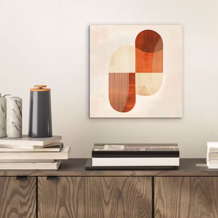 Bogen - Beige - Vormen aluminium wit klein -sfeer1