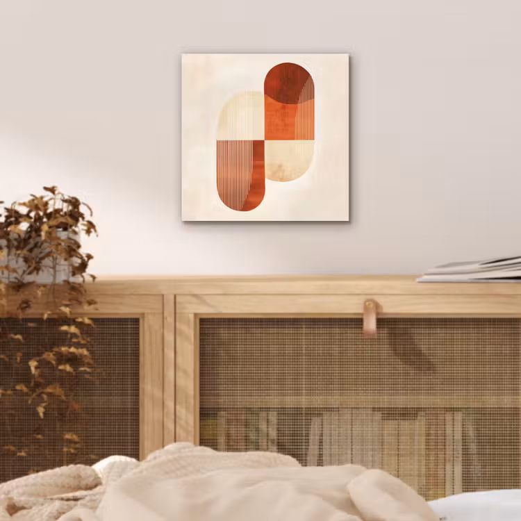 Bogen - Beige - Vormen aluminium wit klein -sfeer3