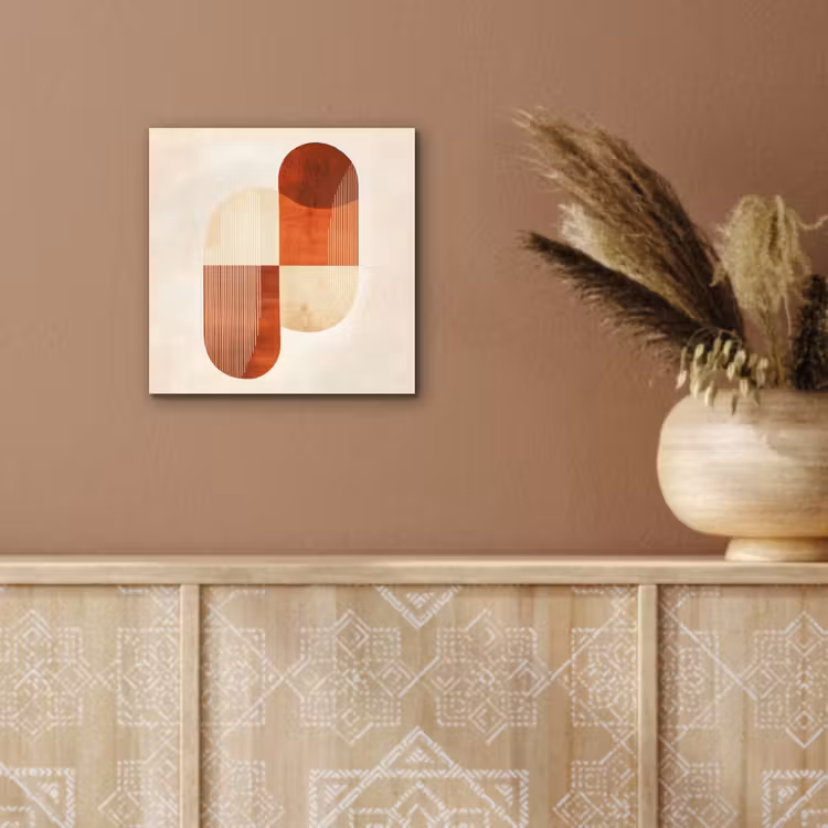 Bogen - Beige - Vormen aluminium wit klein -sfeer4