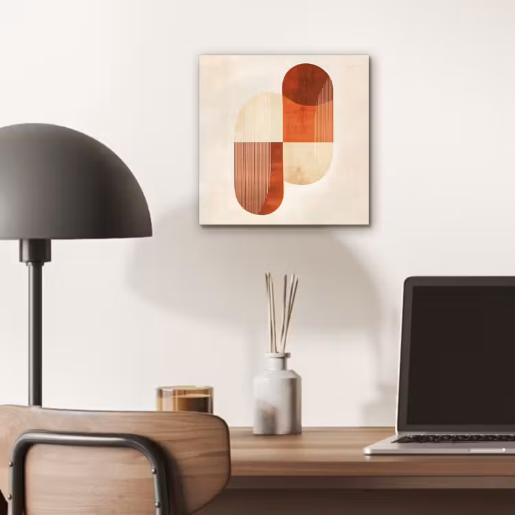 Bogen - Beige - Vormen aluminium wit klein -sfeer5
