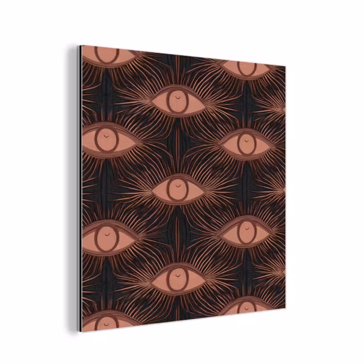 Boheems - Oog - Bruin aluminium wit klein 46 -3d
