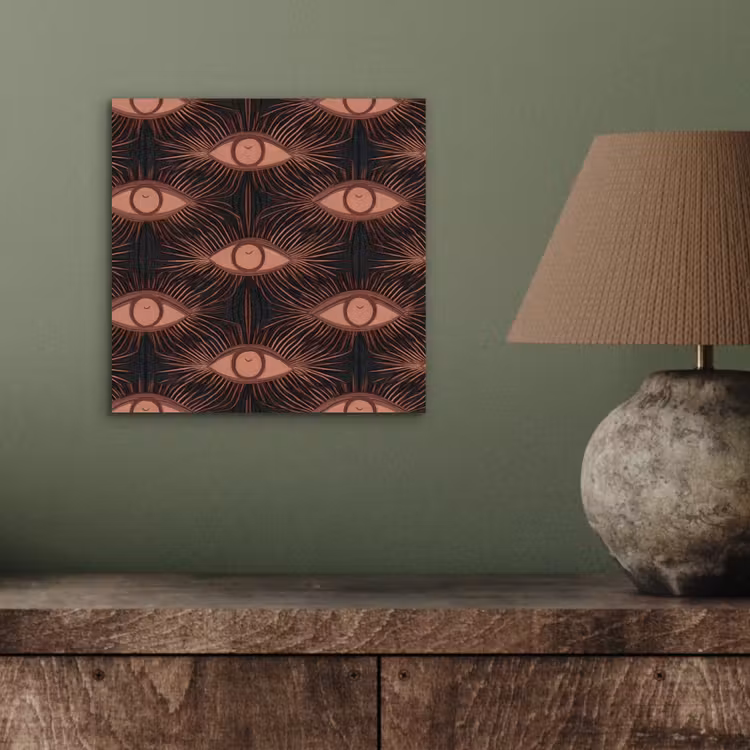 Boheems - Oog - Bruin aluminium wit klein 46 -sfeer2