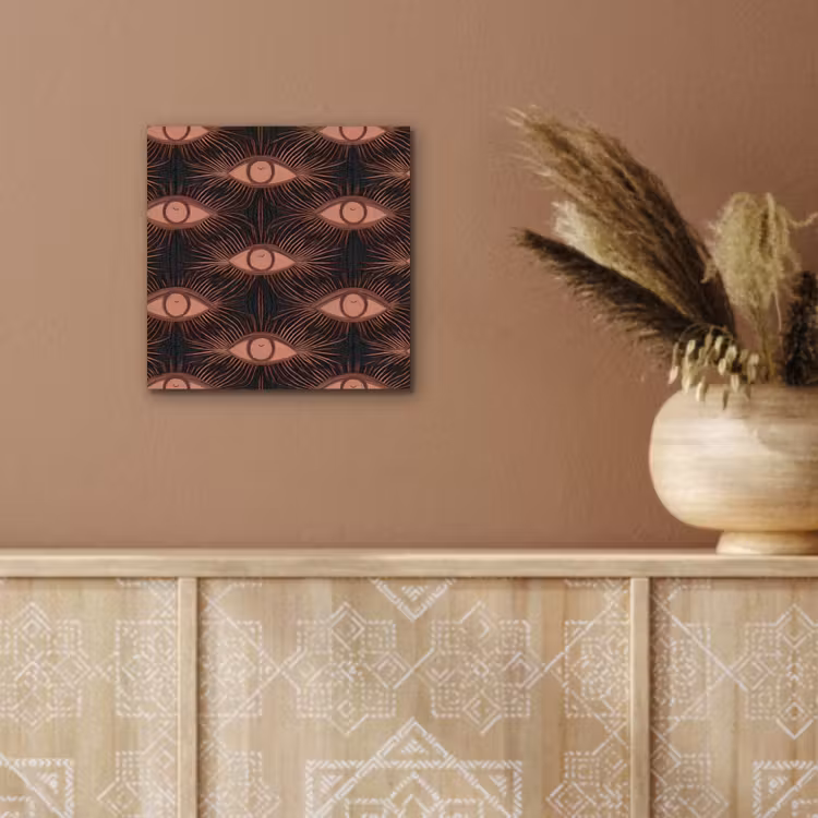 Boheems - Oog - Bruin aluminium wit klein 46 -sfeer4