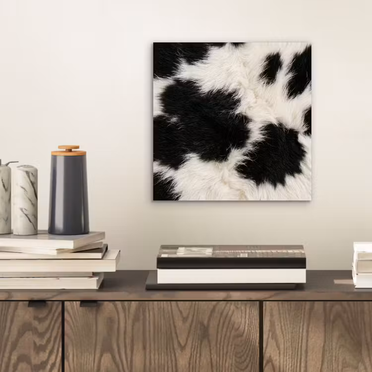 Bont - Textuur - Zwart - Wit aluminium wit klein -sfeer1