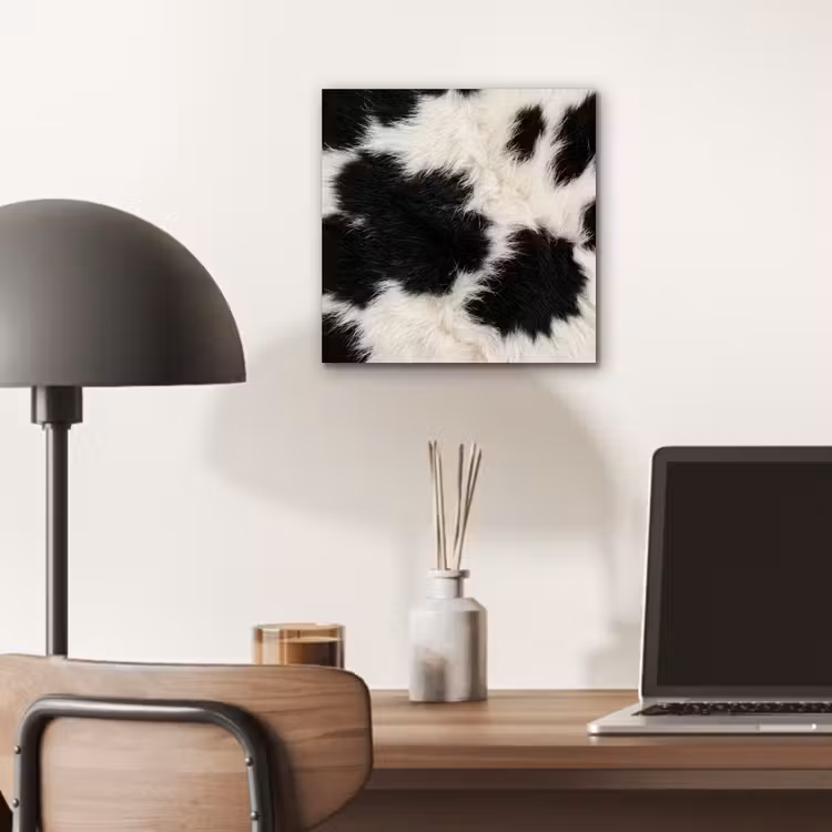 Bont - Textuur - Zwart - Wit aluminium wit klein -sfeer5