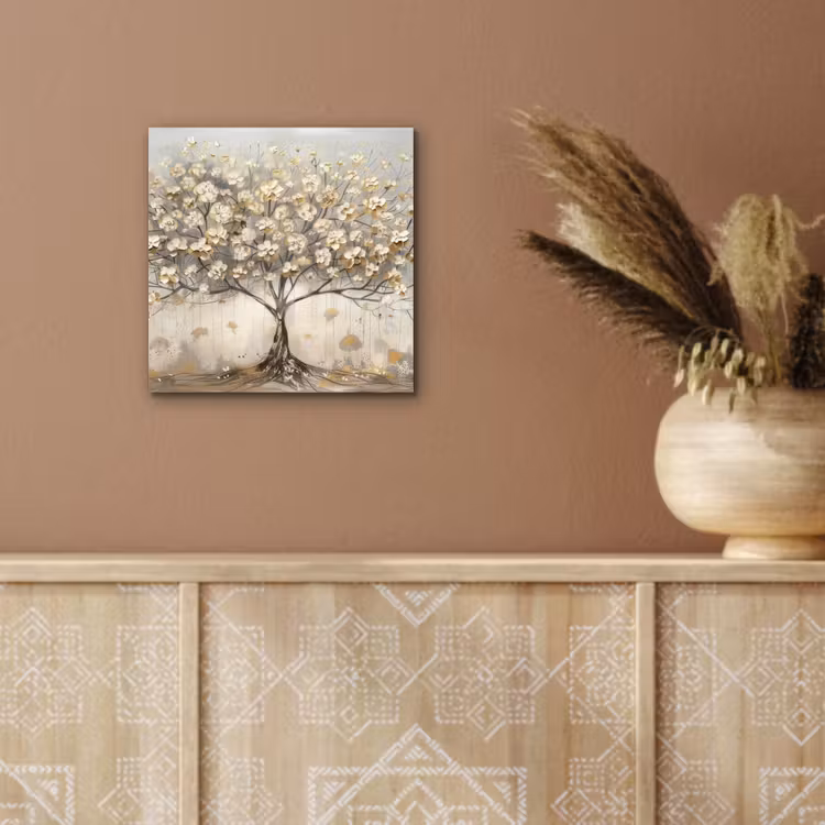 Boom - Beige - Goud - Verflook - Grijs aluminium wit klein -sfeer4