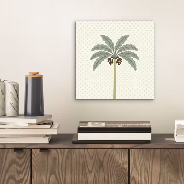Boom - Bladeren - Groen - Decoratief - Beige aluminium wit klein -sfeer1