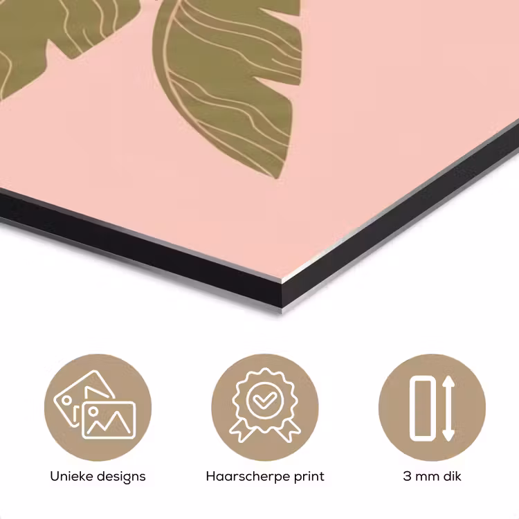 Boom - Palm - Natuur - Illustratie - Roze aluminium wit klein -closeup_NL