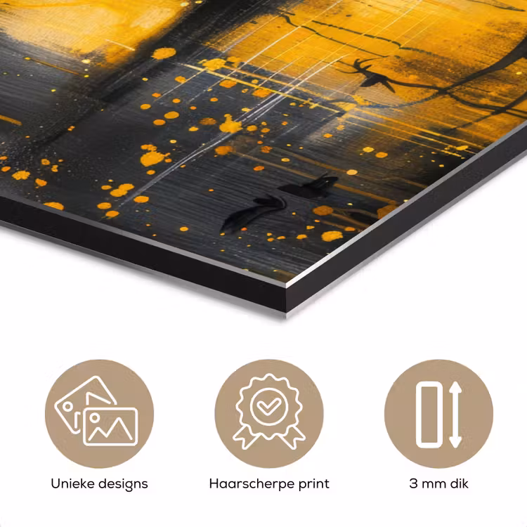 Boom - Verflook - Hert - Natuur - Goud aluminium wit klein -closeup_NL