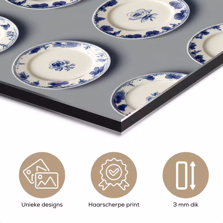 Borden - Bloemen - Blauw - Wit aluminium wit klein 46 -closeup_NL