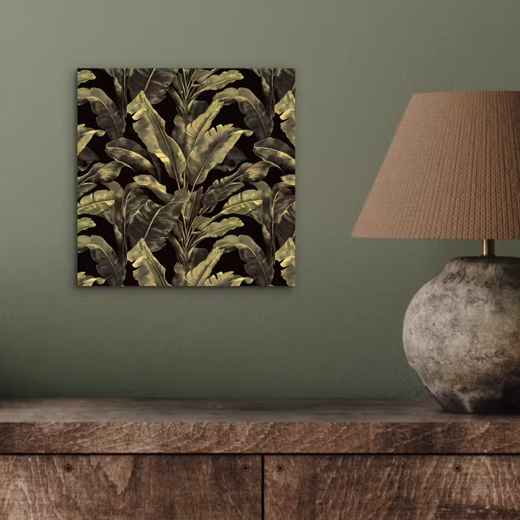 Botanisch - Bladeren - Groen aluminium wit klein 46 -sfeer2
