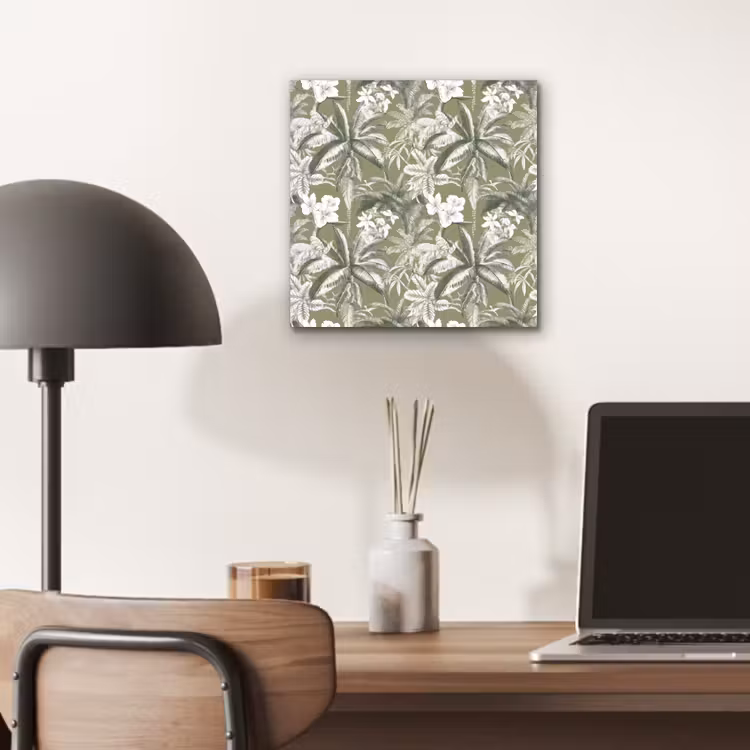 Botanisch - Bloemen - Groen aluminium wit klein 46 -sfeer5