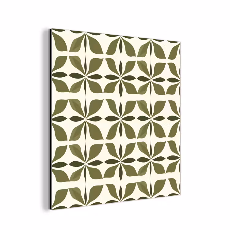Botanisch - Retro - Groen aluminium wit klein 46 -3d
