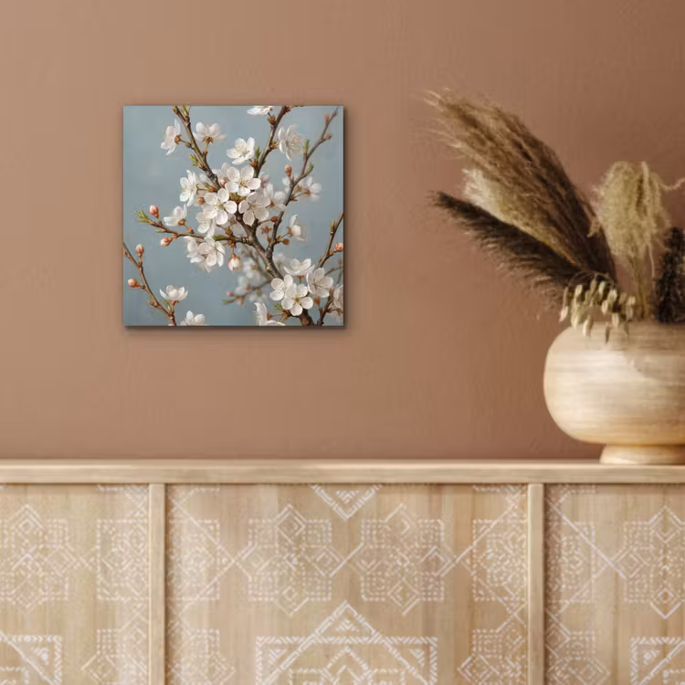 Botanisch - Stilleven - Blauw aluminium wit klein -sfeer4