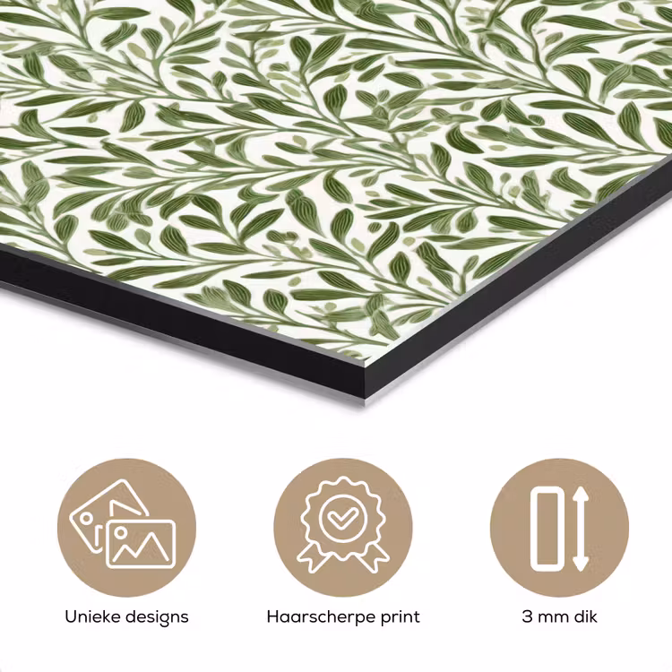 Botanisch - Takken - Groen aluminium wit klein 46 -closeup_NL
