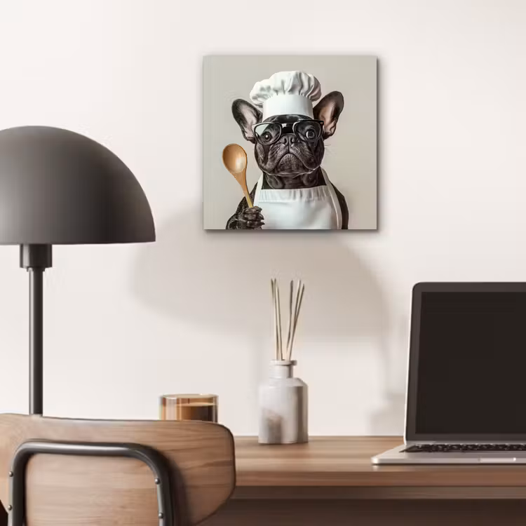 Bril - Hond - Kok aluminium wit klein -sfeer5