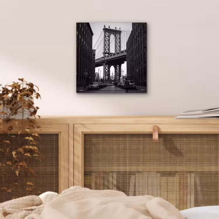 Brug - Stad - Architectuur - Modern - Zwart-wit aluminium wit klein -sfeer3