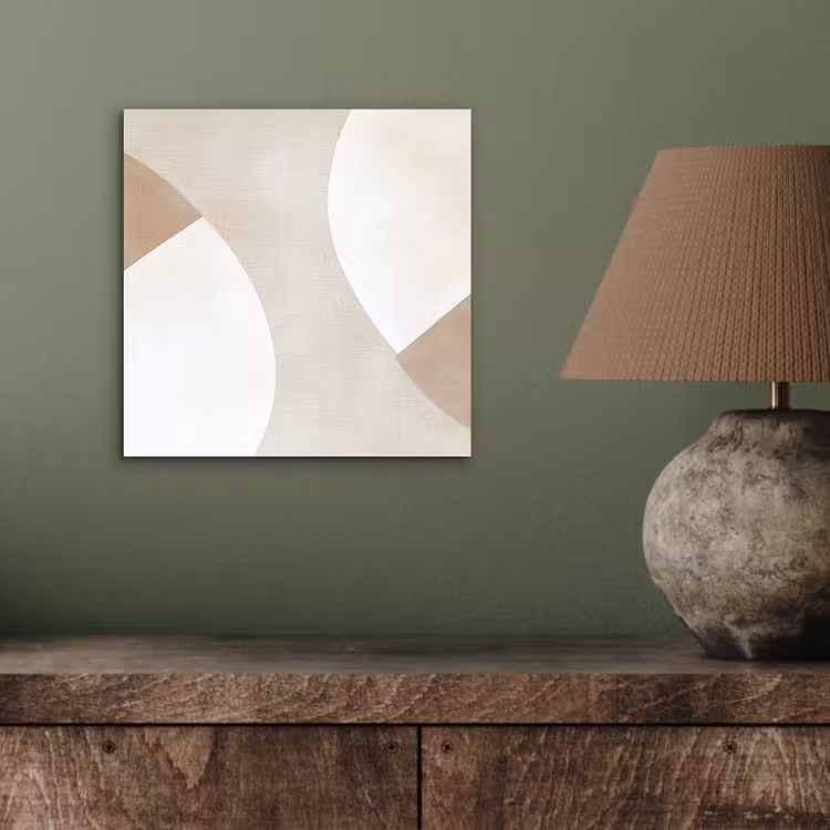 Bruin - Japandi - Abstract aluminium wit klein -sfeer2