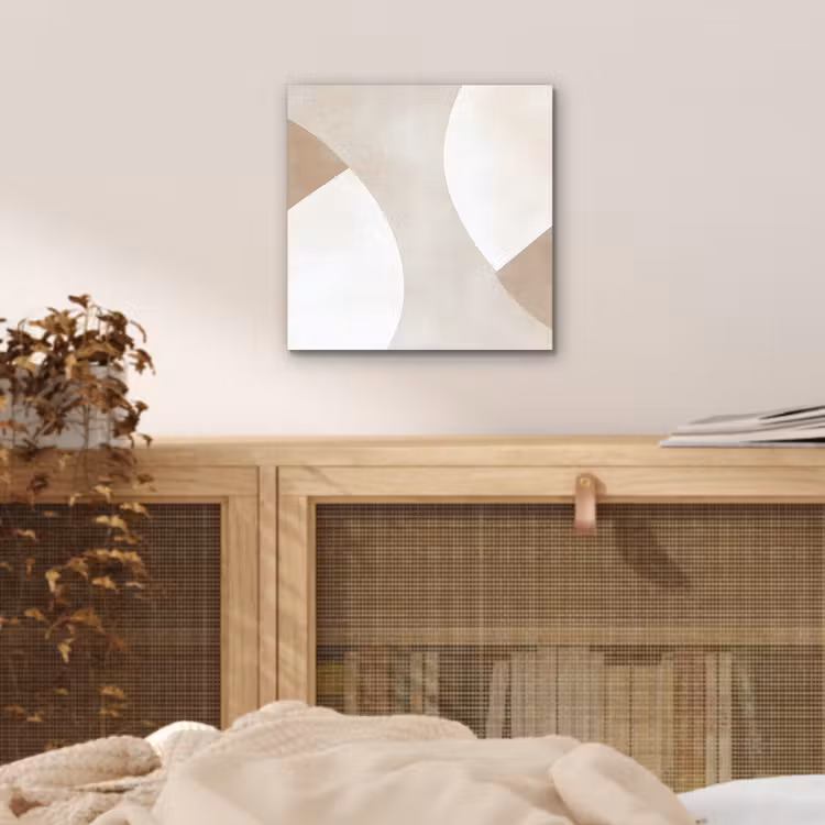 Bruin - Japandi - Abstract aluminium wit klein -sfeer3