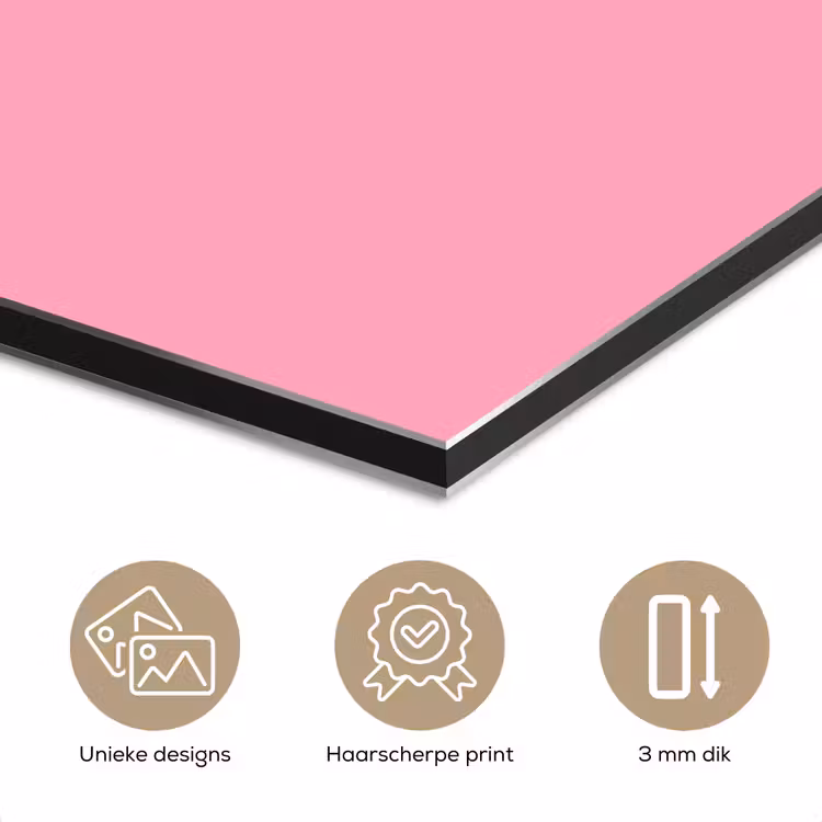 Bubblegum - Pink - Roze aluminium wit klein 46 -closeup_NL