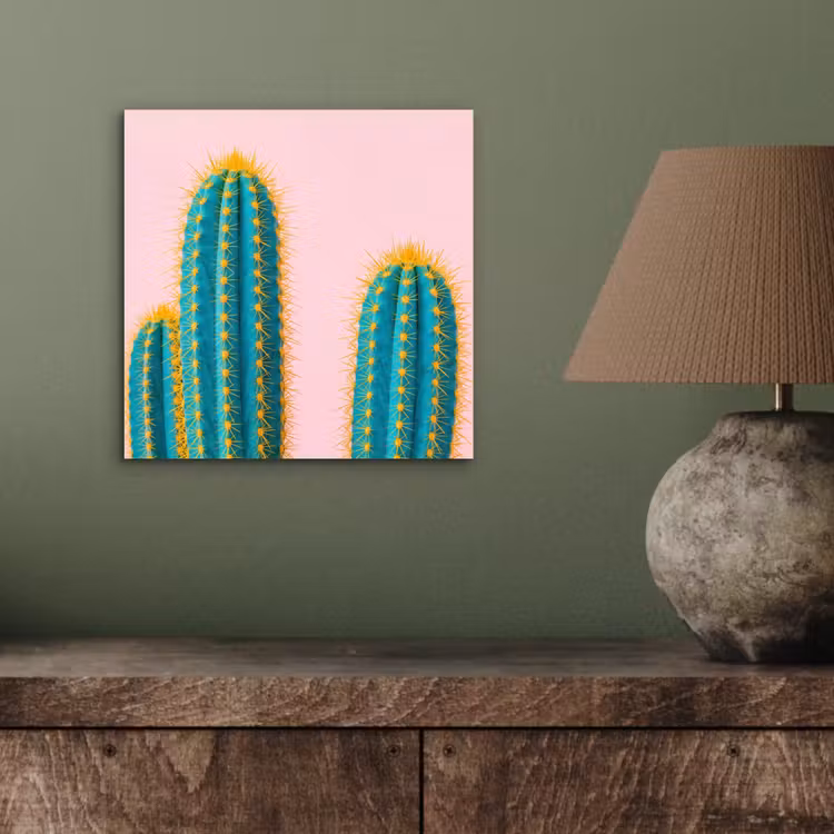 Cactussen - Modern - Pastel aluminium wit klein -sfeer2