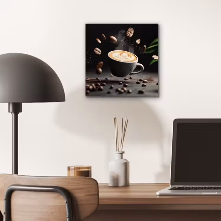 Cappuccino - Kop - Bonen - Bruin aluminium wit klein -sfeer5